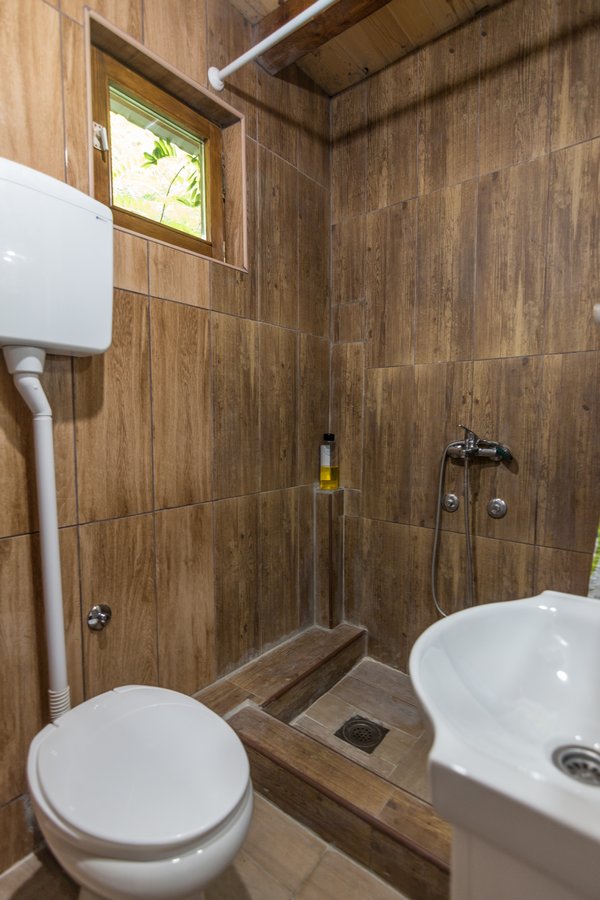Apartment bathroom with shower
