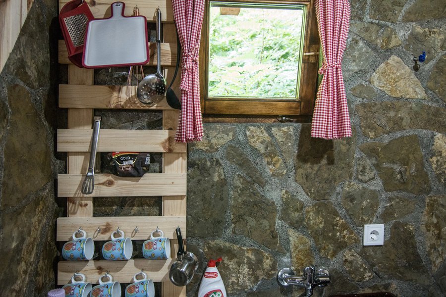 Kitchen storage and window